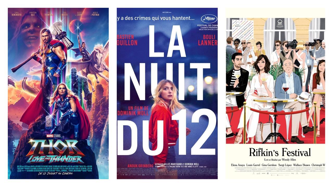Affiche sorties de films mercredi 13 juillet 2022