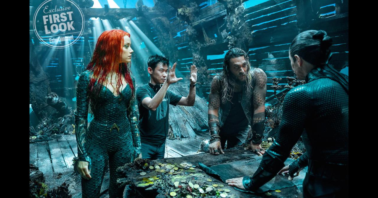 Aquaman- James Wan Amber Heard et Jason Momoa