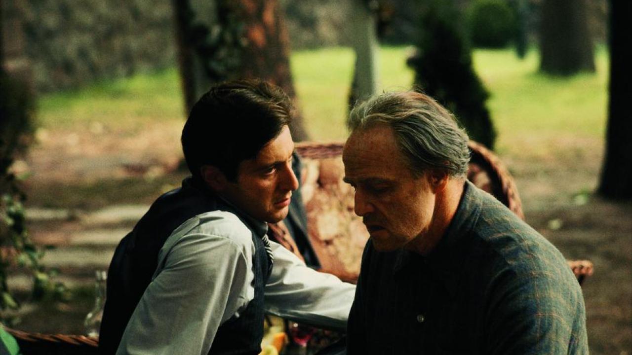 the godfather with brando and pacino