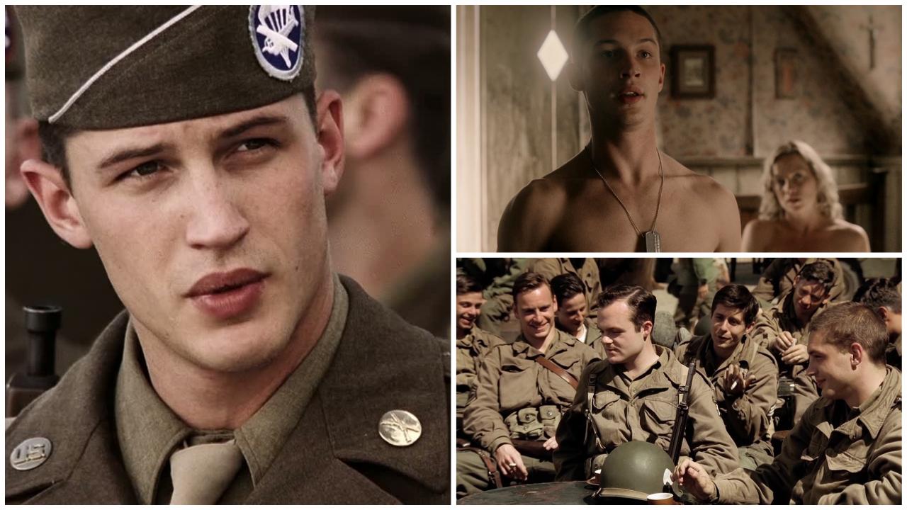 Tom Hardy's first appearance?  It was in Brothers in arms at 24