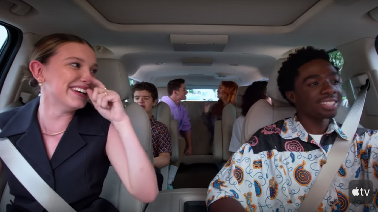 Les enfants de Stranger Things s'éclatent au Carpool Karaoke | Premiere.fr