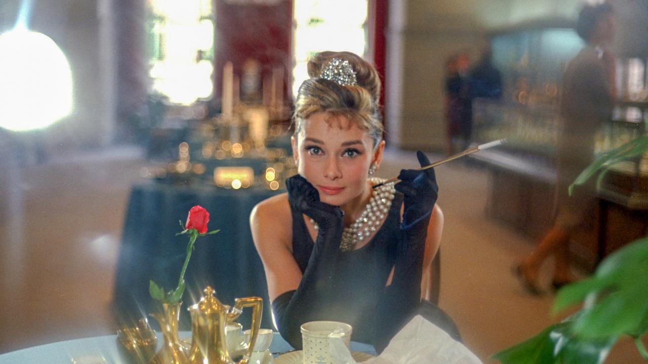 Audrey Hepburn in Diamonds on the Couch