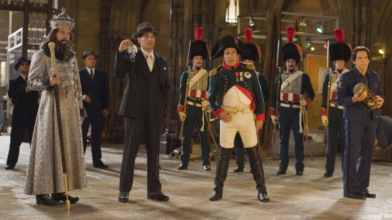 Jon Bernthal and Alain Chabat in Night at the Museum 2