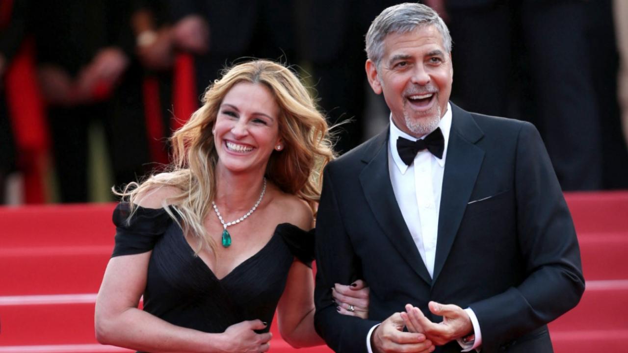   George Clooney talks about his return to a romantic comedy with Julia Roberts