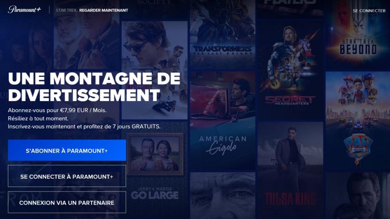 Paramount + France est lancé : tout savoir sur ce nouveau service de streaming