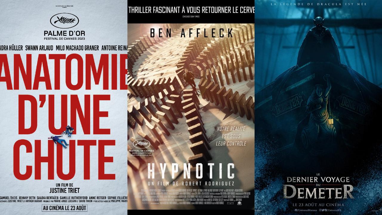 Affiches Films à l'affiche mercredi 23 août 2023