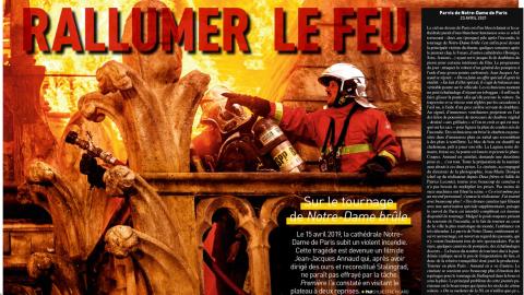 Premiere n°526: Turning: Notre-Dame burns by Jean-Jacques Annaud