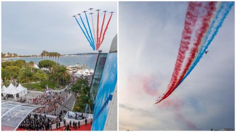 La patrouille de France sur la Croisette