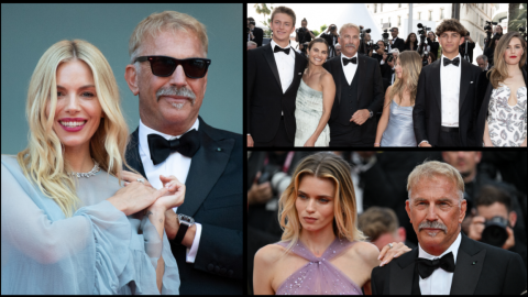 Cannes jour 6 : Montée des marches en famille pour Kevin Costner et ses cinq enfants