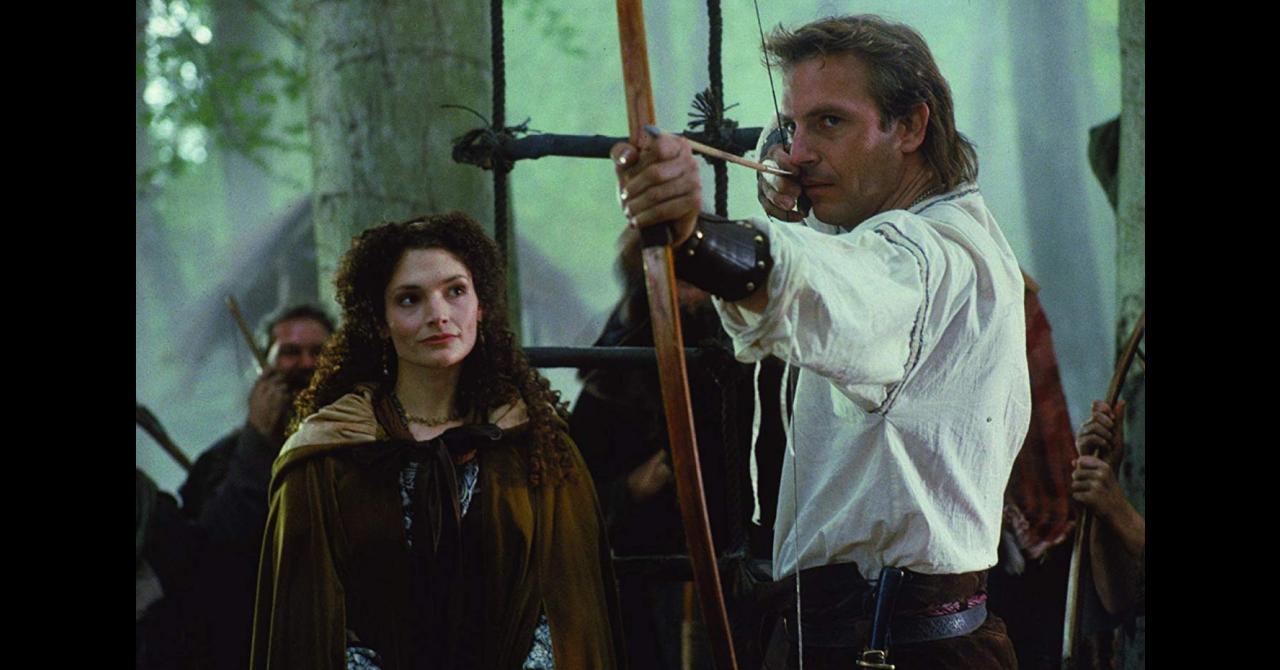 Mary Elizabeth Mastrantonio dans "Robin des Bois - Prince des Voleurs", en 1991