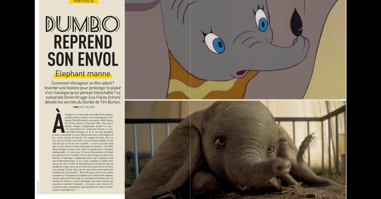 Première n°494 : Portfolio sur Dumbo de Tim Burton