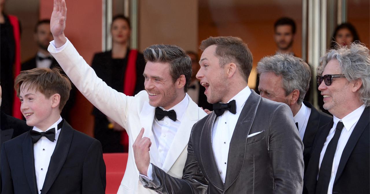 Cannes 2019 : Taron Egerton s'éclate avec Richard Madden, son partenaire de Rocketman
