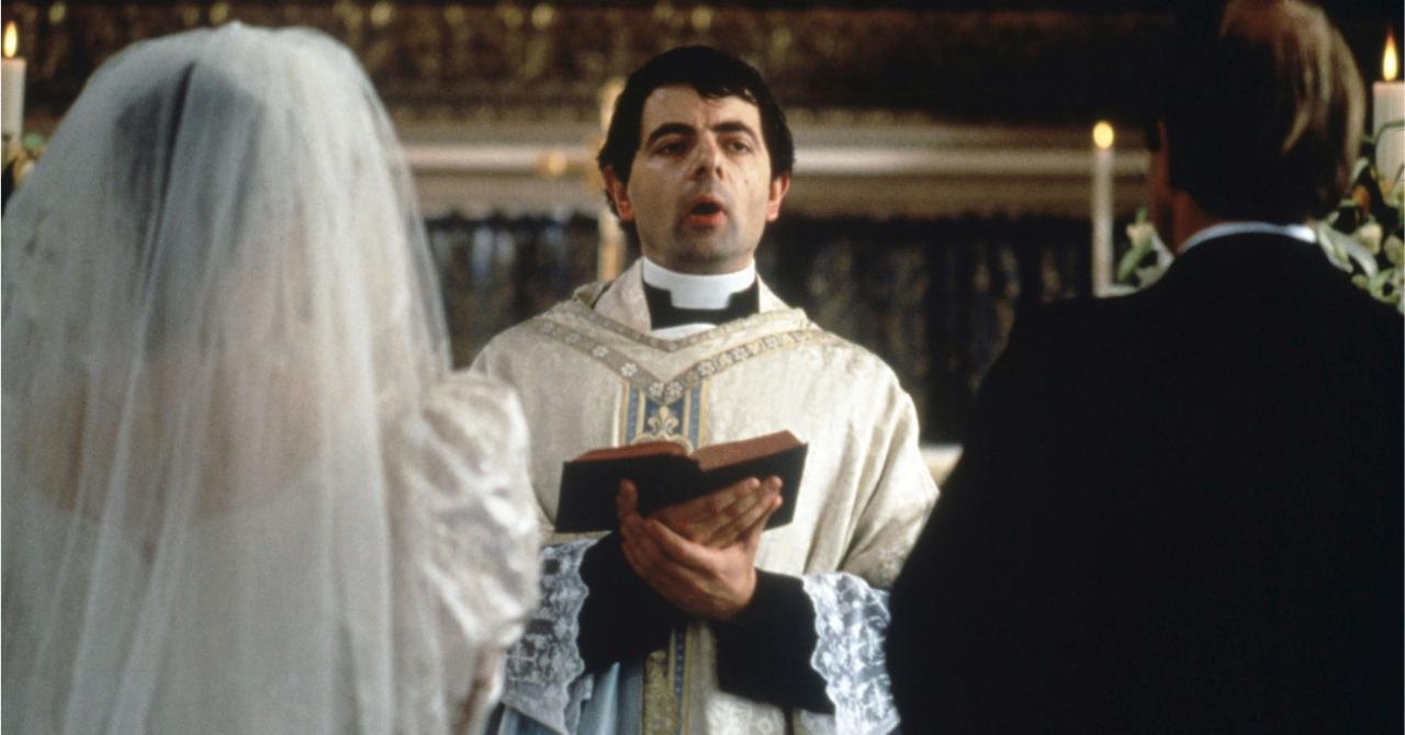 Rowan Atkinson dans Quatre mariages et un enterrement (1994)