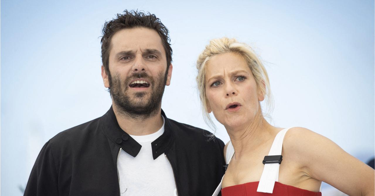 Cannes 2021 : Pio Marmaï et Marina Foïs au photocall de La Fracture