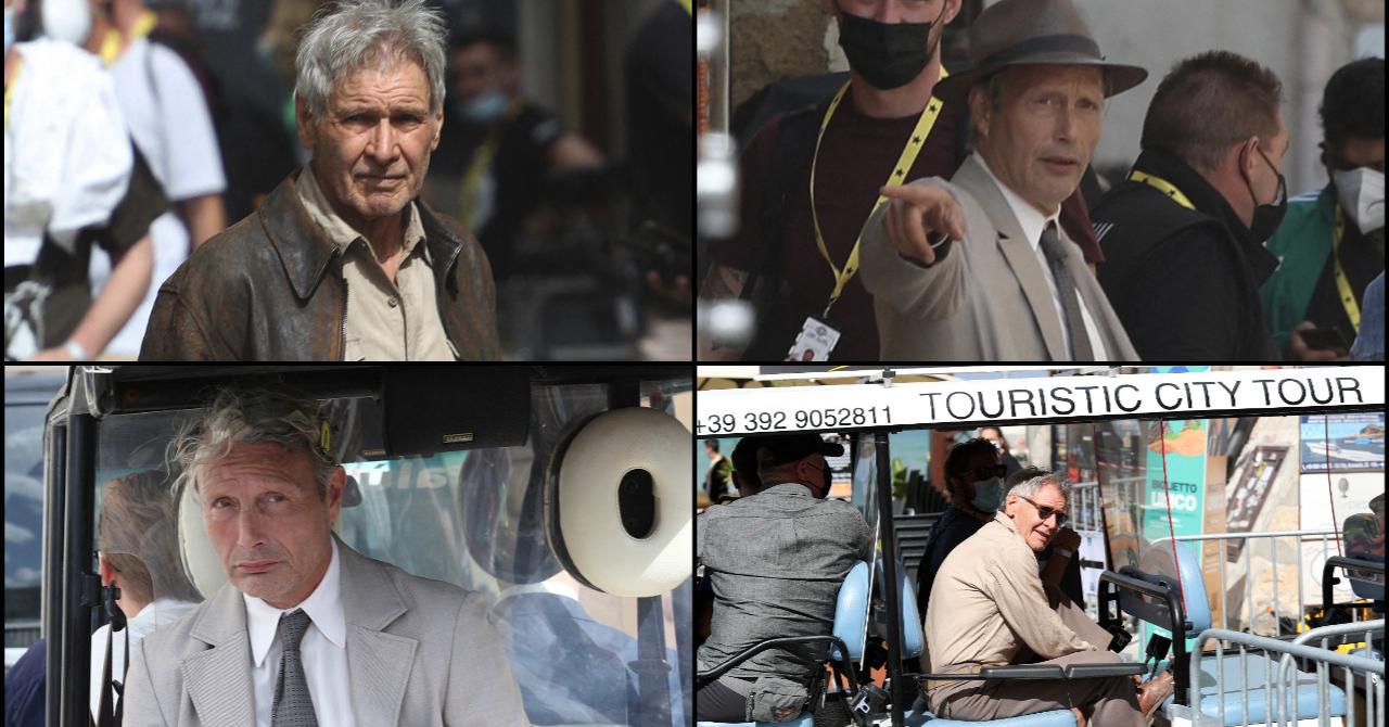 Indiana Jones 5 : Premières photos de tournage avec Mads Mikkelsen et Harrison Ford 