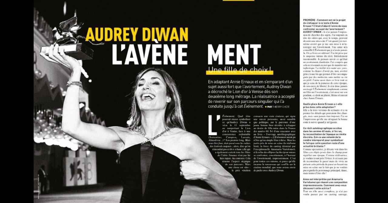 Premiere n ° 524: Interview with Audrey Diwan