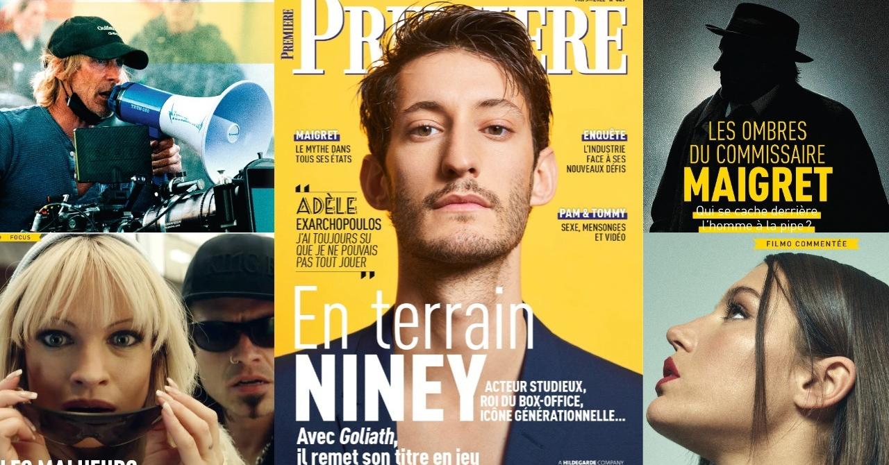 Contents of Première n°527: Pierre Niney, Pam & Tommy, Michael Bay, Maigret, Adèle Exarchopoulos...