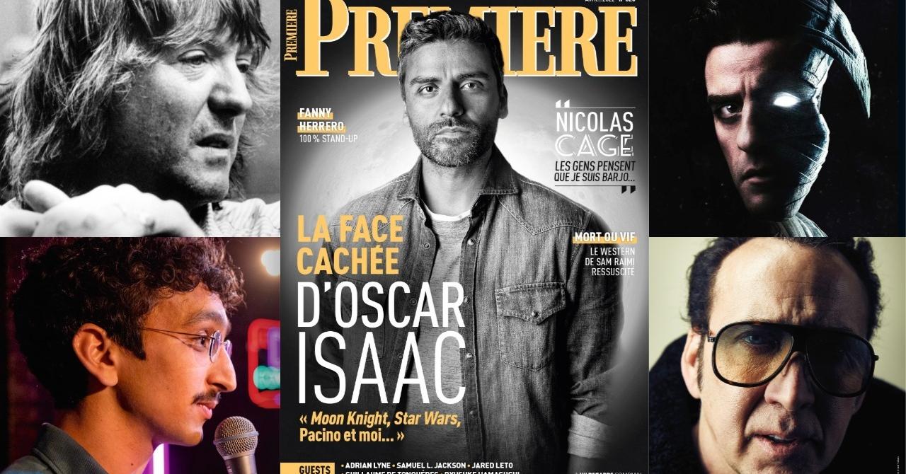 Contents of Première n°528: Oscar Isaac, Nicolas Cage, Fanny Herrero, Dead or alive, Euphoria, Adrian Lyne...