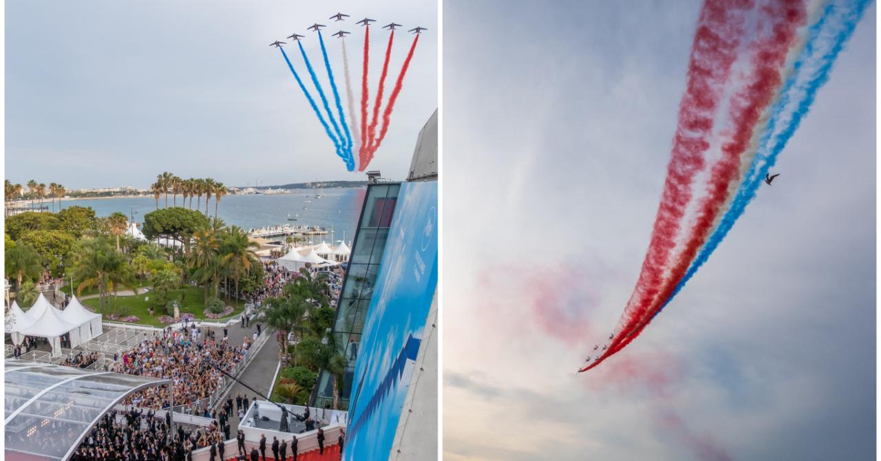 La patrouille de France sur la Croisette