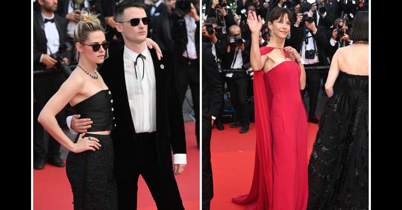 Kristen Stewart, Tom Sturridge et Sophie Marceau à la montée des marches du 75e anniversaire du Festival de Cannes