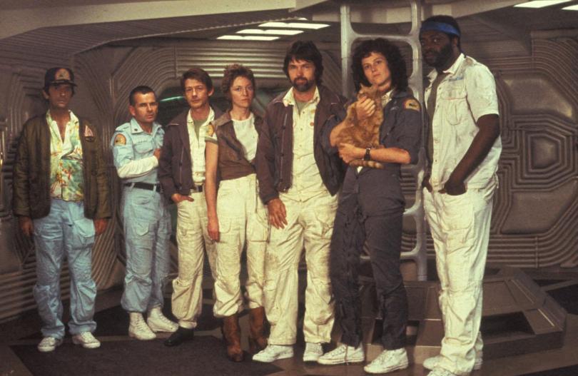 Alien 1979 : Harry Dean Stanton, Ian Holm, John Hurt, Veronica Cartwright, Tom Skerritt, Sigourney Weaver et Yaphet Kotto
