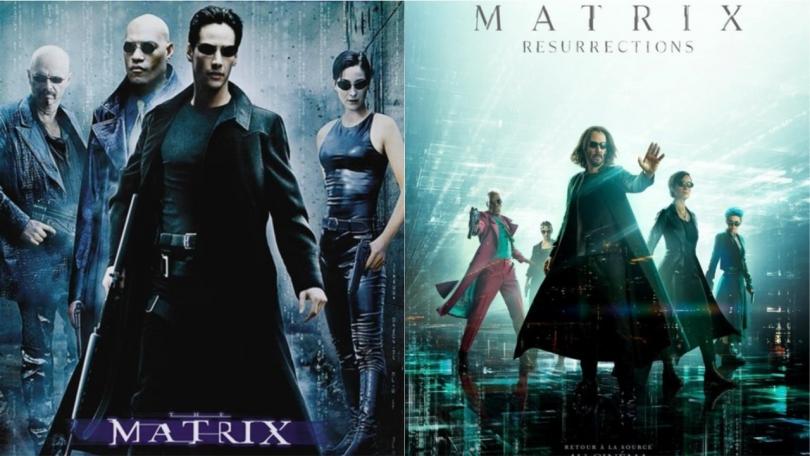 The Matrix Poster (1999) / The Matrix Resurrections Poster (2021)