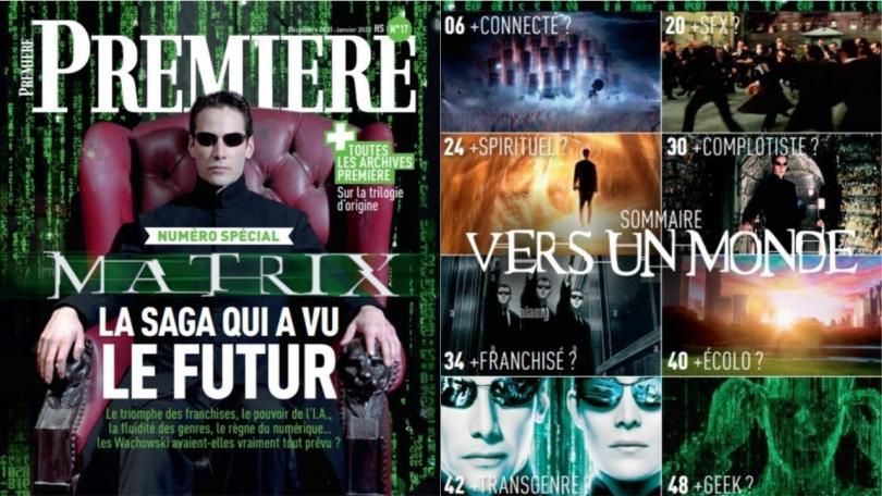 Sommaire de Première - hors-série n°17 : spécial Matrix