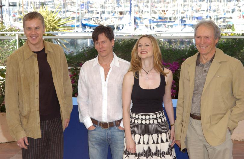 CLINT EASTWOOD, TIM ROBBINS, KEVIN BACON & LAURA LINNEY - Cannes 2003