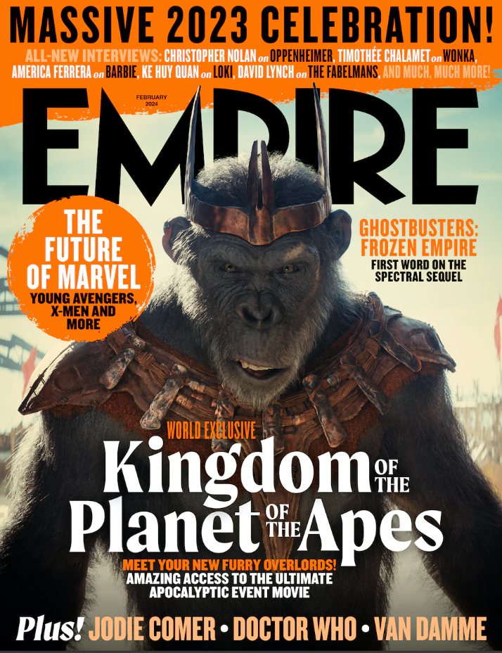 Kingdom of the Planet of the Apes en couverture d'Empire