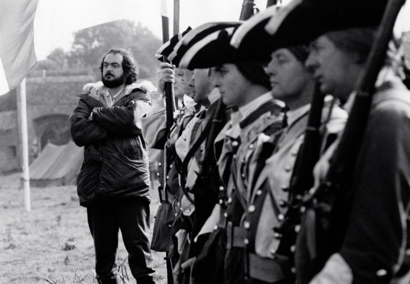 Stanley Kubrick sur le tournage de Barry Lyndon